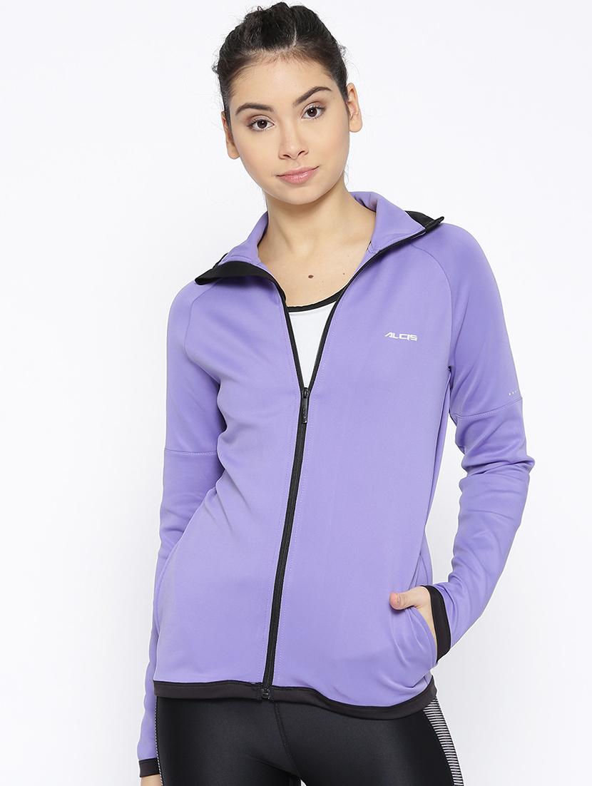 zip up solid jacket - 17633092 - Zoom Image - 1