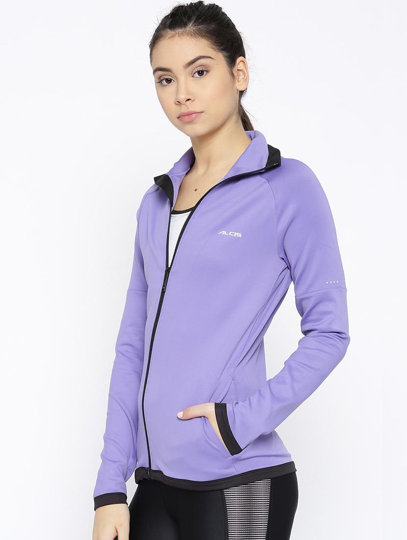 zip up solid jacket - 17633092 - Zoom Image - 2
