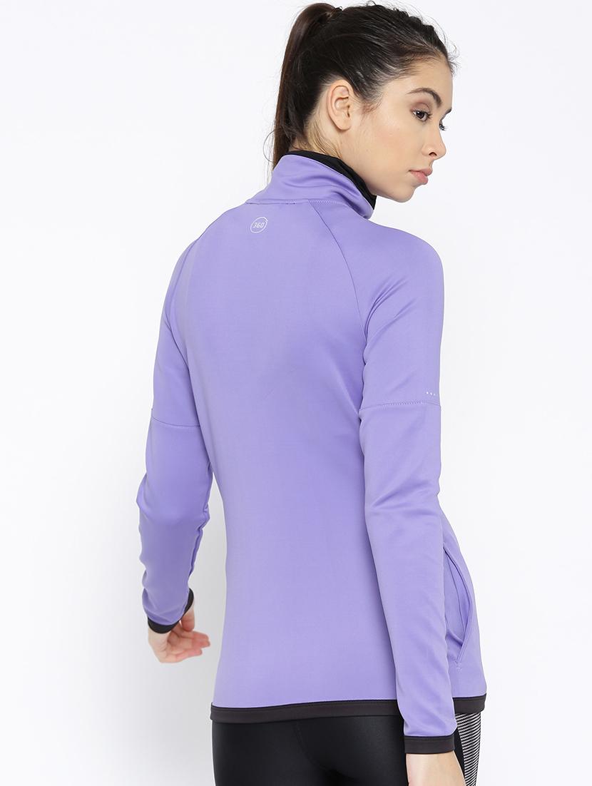 zip up solid jacket - 17633092 - Zoom Image - 3