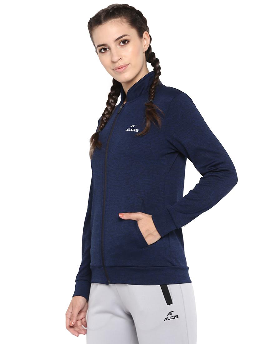 stand collar solid jacket - 17633095 - Zoom Image - 2