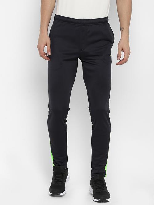 grey solid full length track pant - 17633118 - Standard Image - 1