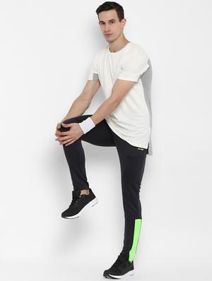 grey solid full length track pant - 17633118 - Standard Image - 4