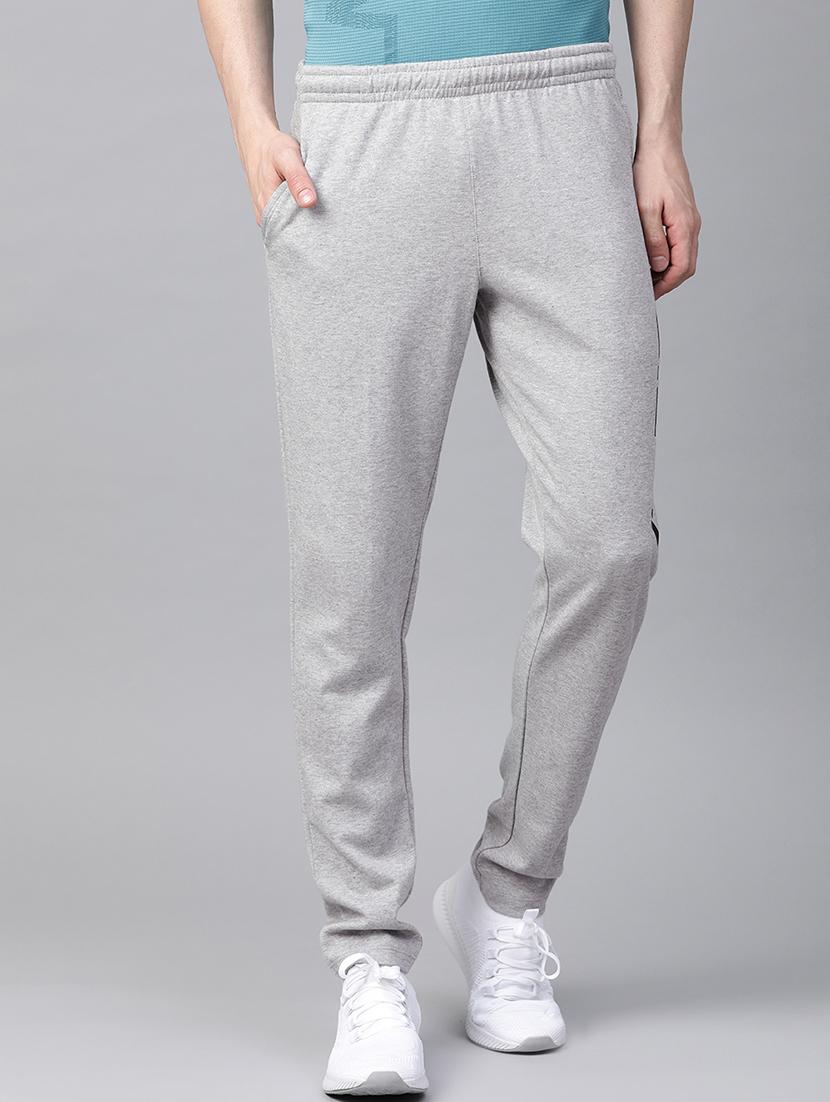 grey printed full length track pant - 17633122 - Zoom Image - 1