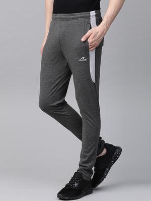grey side striped full length track pant - 17633129 - Standard Image - 2