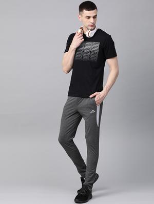 grey side striped full length track pant - 17633129 - Standard Image - 4