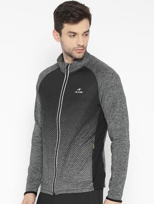 black printed casual jacket - 17633130 - Standard Image - 2