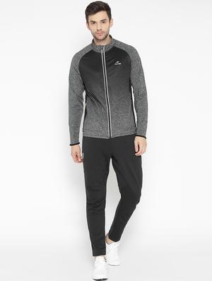 black printed casual jacket - 17633130 - Standard Image - 4