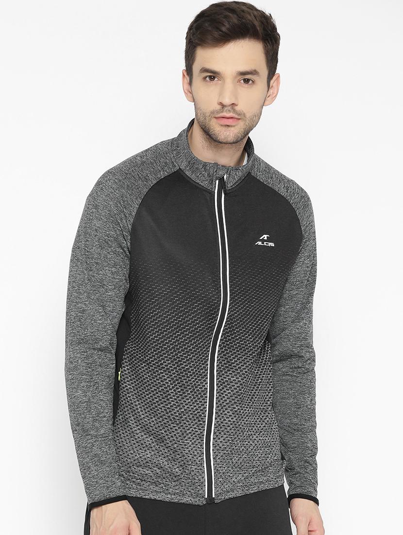 black printed casual jacket - 17633130 - Zoom Image - 1