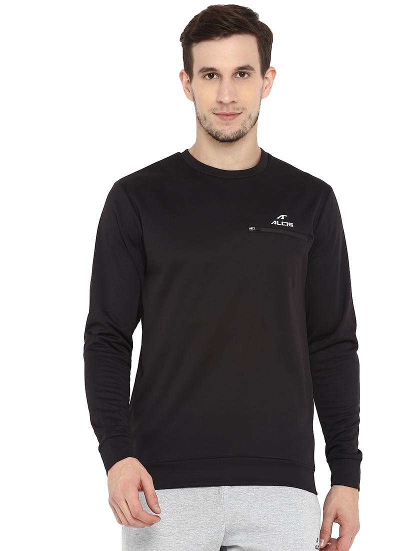 black printed sweatshirt - 17633133 - Zoom Image - 1