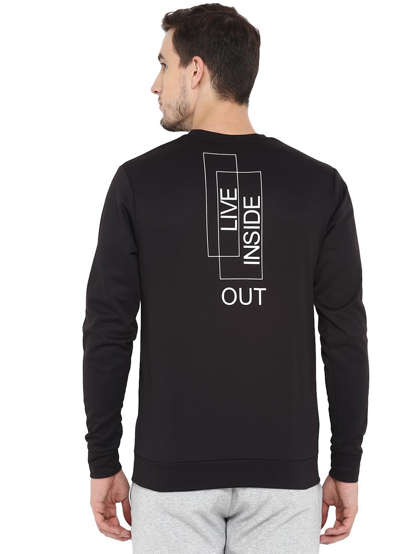black printed sweatshirt - 17633133 - Zoom Image - 4