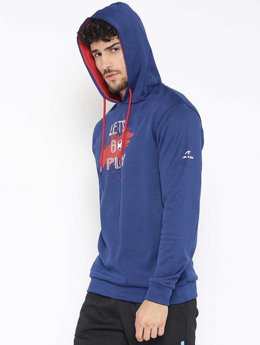 blue printed sweatshirt - 17633135 - Zoom Image - 2