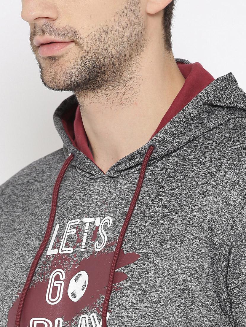 grey printed sweatshirt - 17633136 - Zoom Image - 5