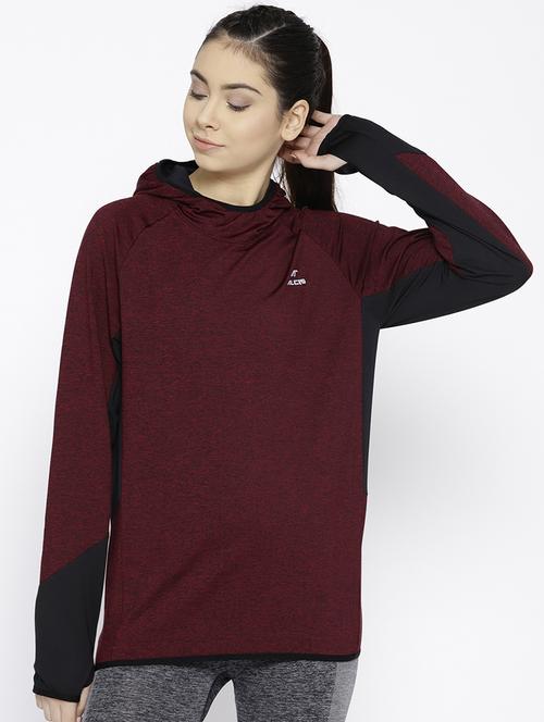 hooded neck solid sweatshirt - 17633137 - Standard Image - 1