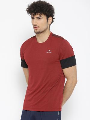 red color block t-shirt - 17633195 - Standard Image - 2