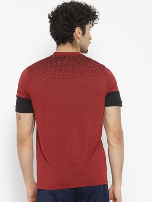 red color block t-shirt - 17633195 - Standard Image - 3