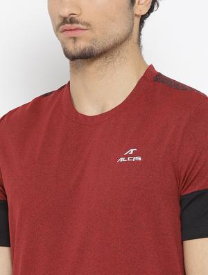 red color block t-shirt - 17633195 - Standard Image - 5