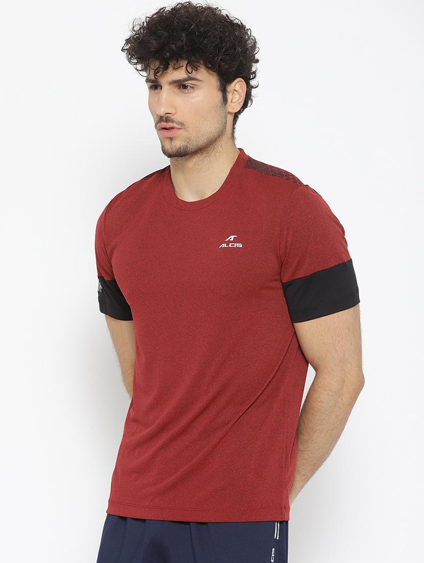 red color block t-shirt - 17633195 - Zoom Image - 2