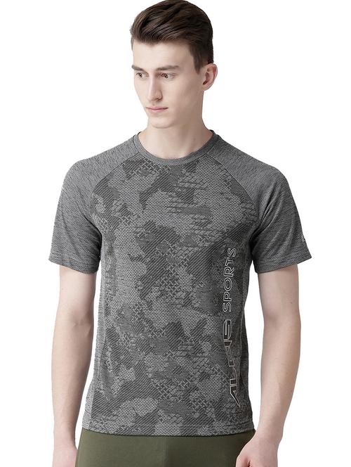 grey printed raglan t-shirt - 17633198 - Standard Image - 1