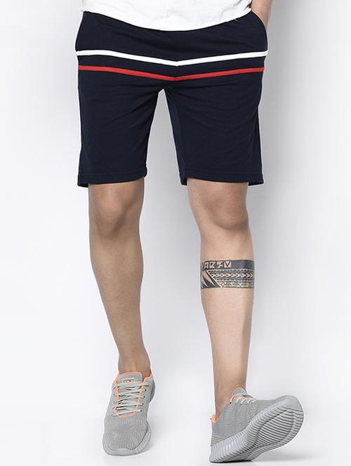 navy blue striped shorts - 17633213 - Standard Image - 1