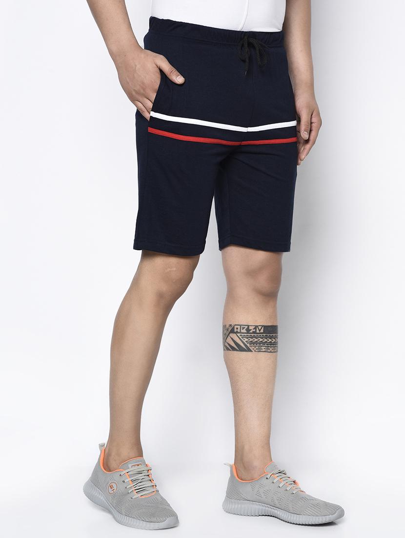 navy blue striped shorts - 17633213 - Zoom Image - 2