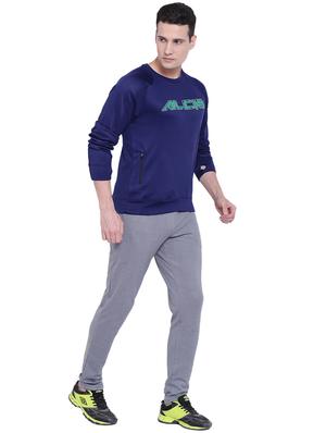 navy blue printed sweatshirt - 17633222 - Standard Image - 5