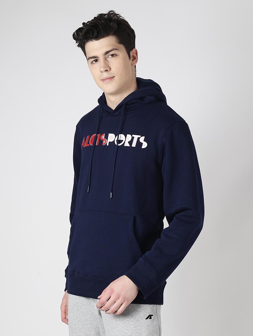navy blue printed sweatshirt - 17633223 - Zoom Image - 2