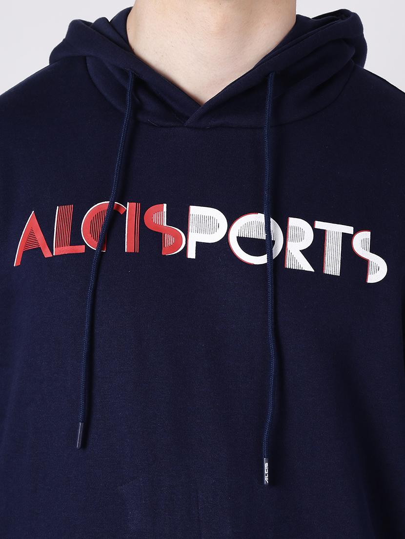 navy blue printed sweatshirt - 17633223 - Zoom Image - 5
