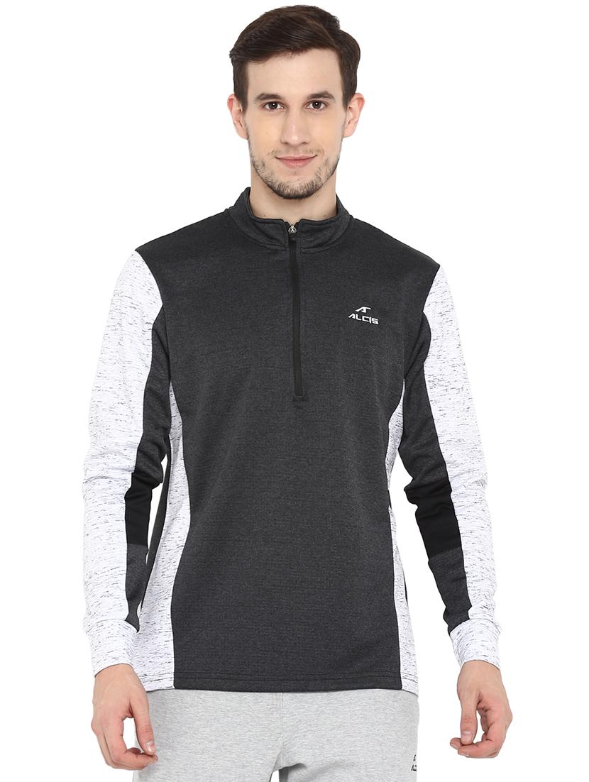 black color block sweatshirt - 17633225 - Zoom Image - 1