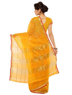 checkered kota doria saree with blouse - 17633236 - Standard Image - 2