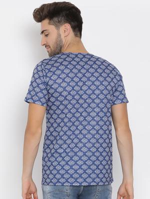 blue printed t-shirt - 17633285 - Standard Image - 3