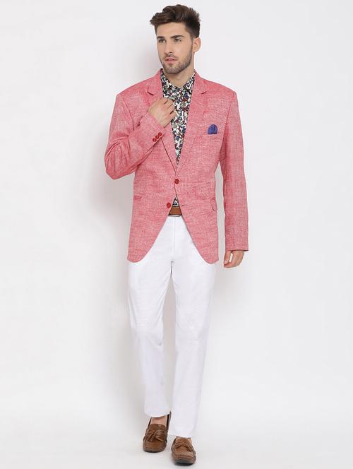 red solid 3 piece suit - 17633372 - Standard Image - 1