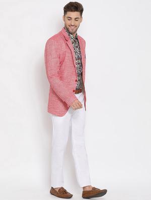 red solid 3 piece suit - 17633372 - Standard Image - 2