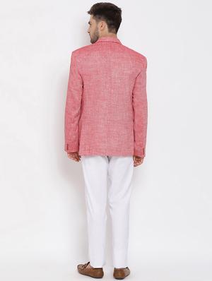 red solid 3 piece suit - 17633372 - Standard Image - 4