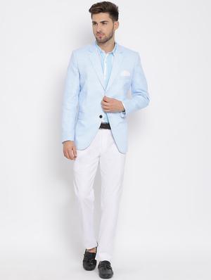 blue solid 3 piece suit - 17633382 - Standard Image - 3