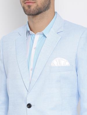 blue solid 3 piece suit - 17633382 - Standard Image - 6