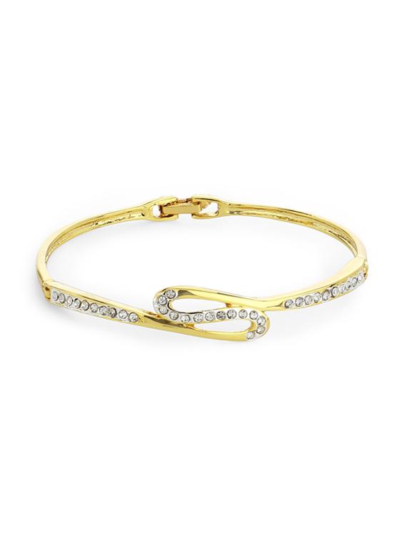 gold metal bangle bracelet - 17633468 - Zoom Image - 1