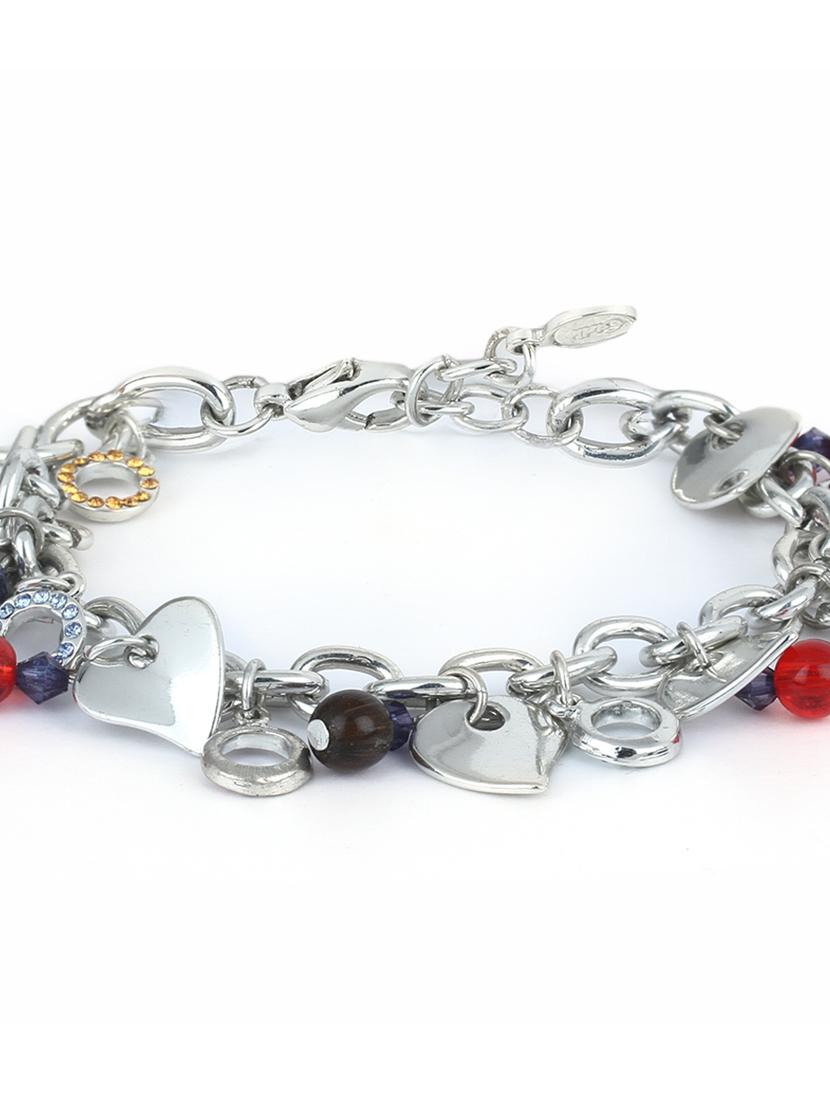 silver metal bangle bracelet - 17633471 - Zoom Image - 2