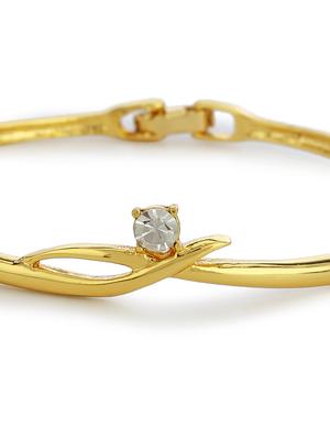 gold metal bangle bracelet - 17633495 - Standard Image - 3