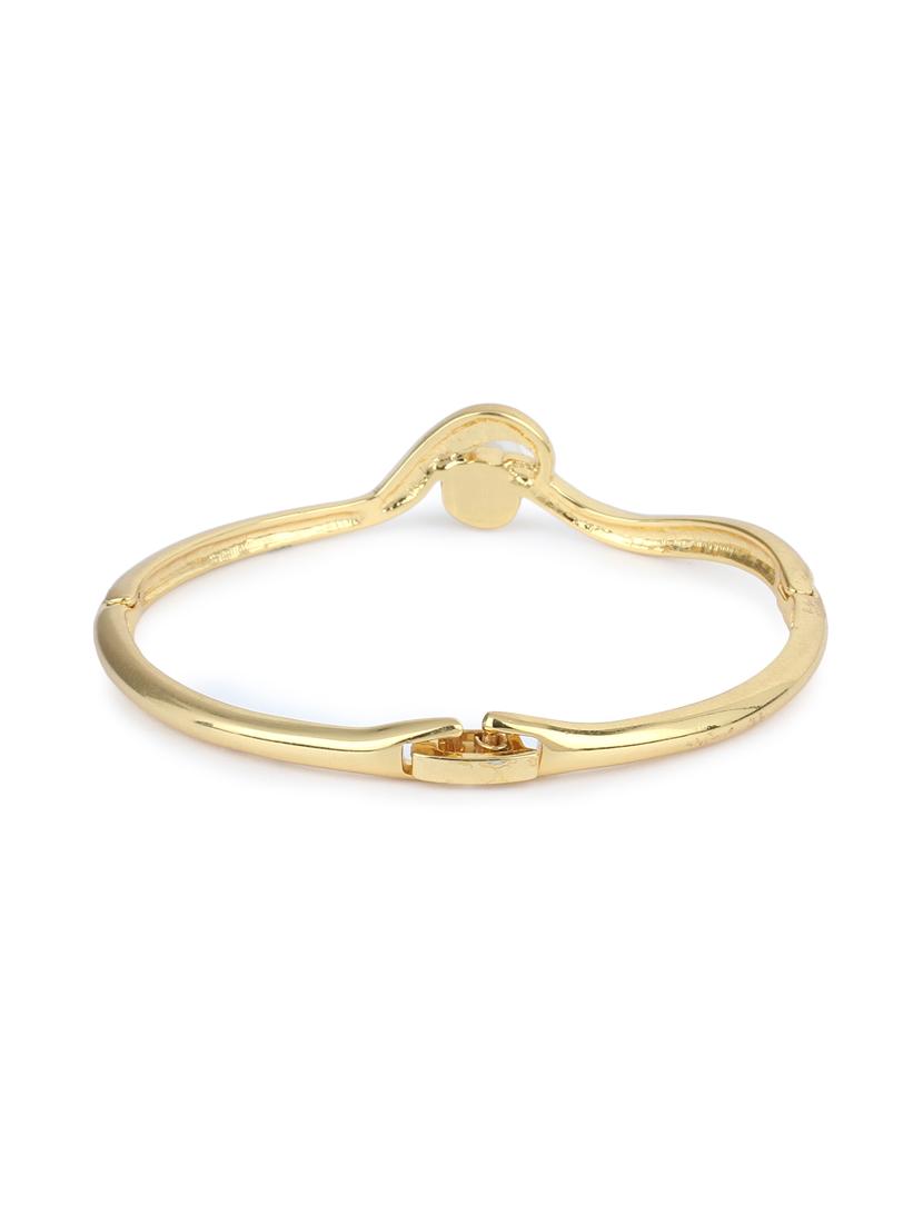 gold metal bangle bracelet - 17633496 - Zoom Image - 3