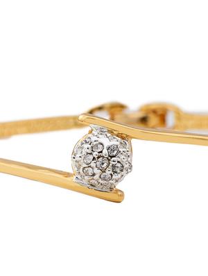 gold metal bangle bracelet - 17633512 - Standard Image - 4