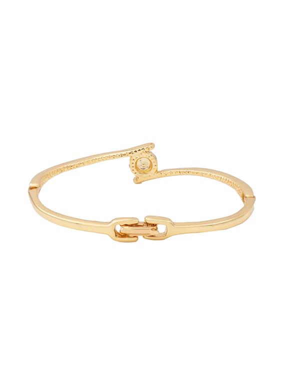gold metal bangle bracelet - 17633512 - Zoom Image - 3