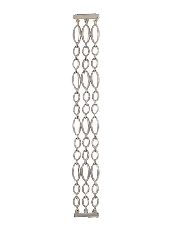 silver metal bangle bracelet - 17633542 - Zoom Image - 2