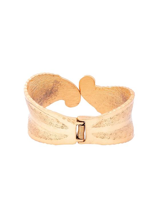 gold metal bangle bracelet - 17633550 - Zoom Image - 2