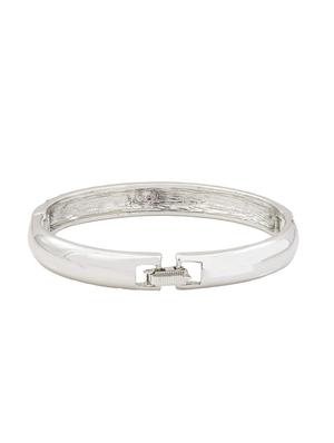 silver metal bangle bracelet - 17633552 - Standard Image - 3