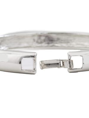 silver metal bangle bracelet - 17633552 - Standard Image - 5