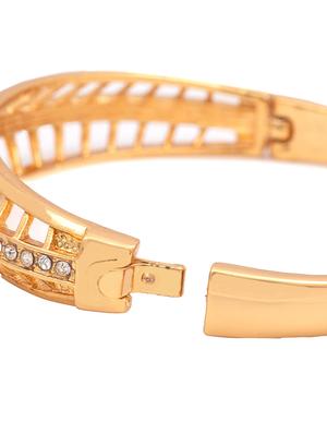 gold metal bangle bracelet - 17633563 - Standard Image - 4