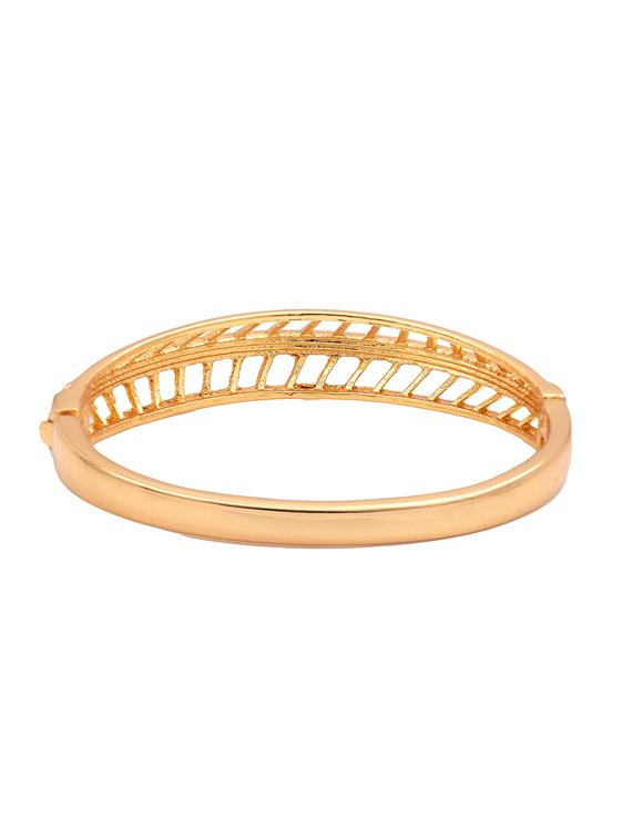 gold metal bangle bracelet - 17633563 - Zoom Image - 3