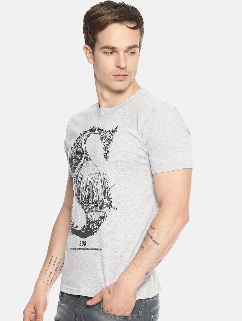 grey printed t-shirt - 17633647 - Zoom Image - 2