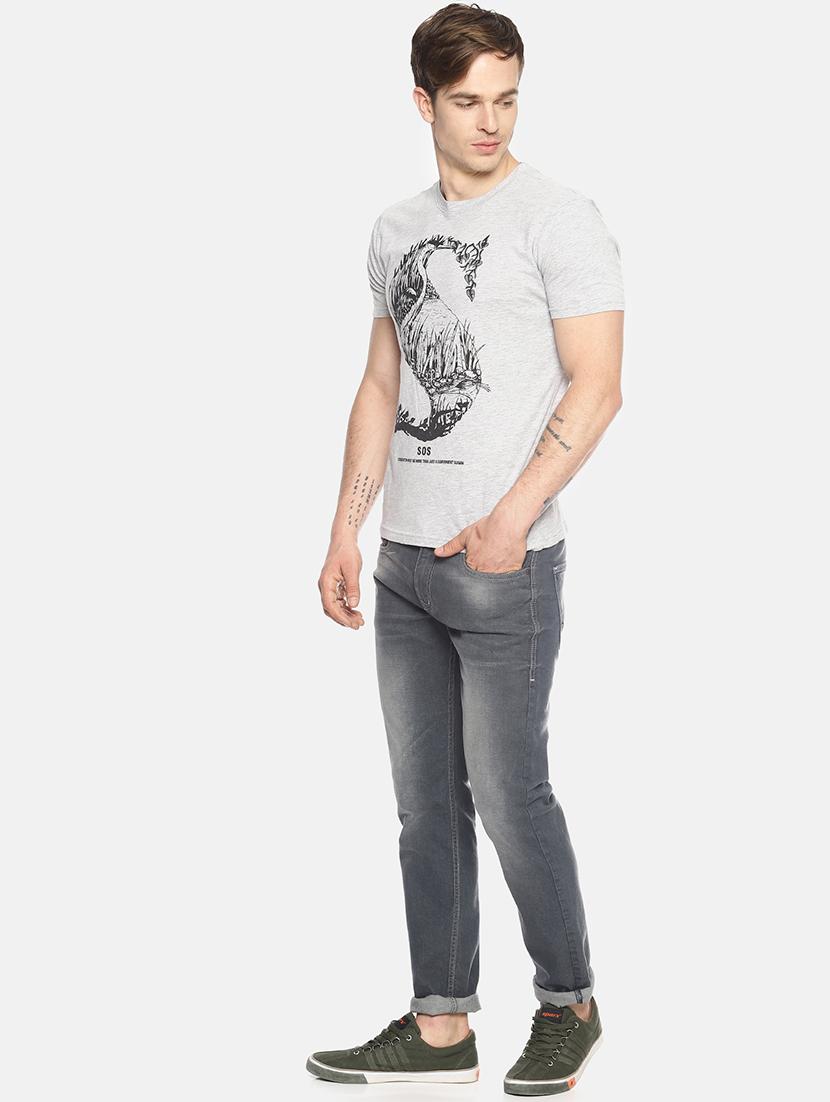 grey printed t-shirt - 17633647 - Zoom Image - 4