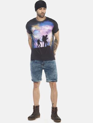 black printed t-shirt - 17633651 - Standard Image - 4